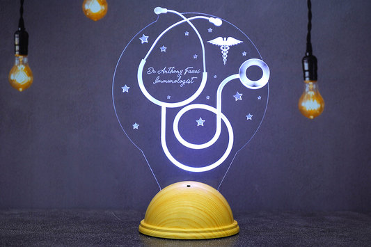 Personalized 3D LED Night Light for Medical Professionals