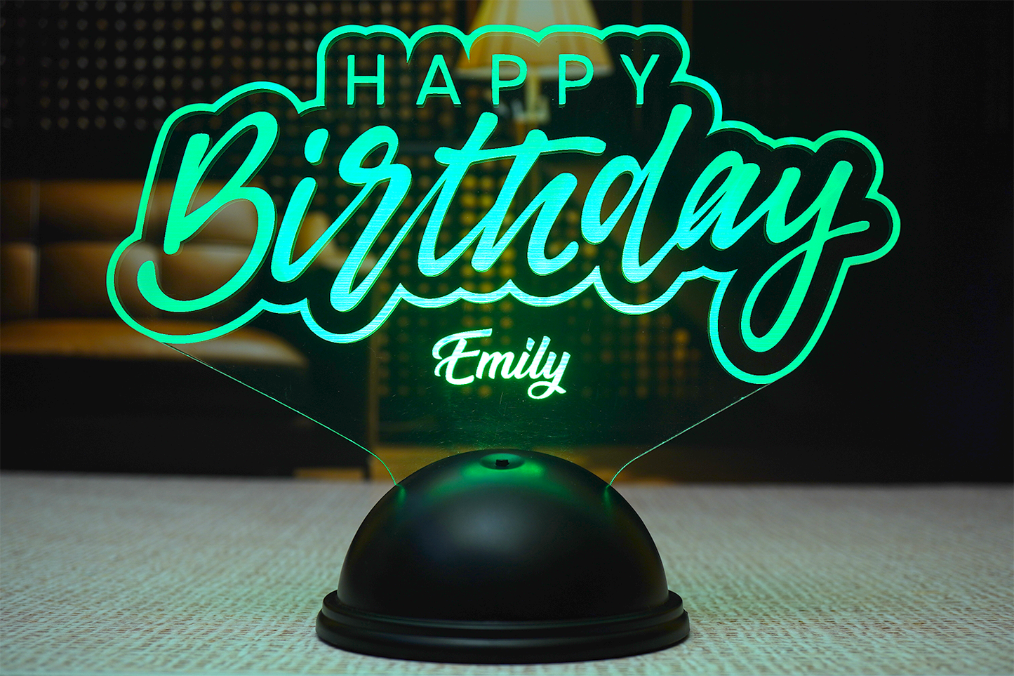 Happy Birthday Personalized 3D LED Lamp